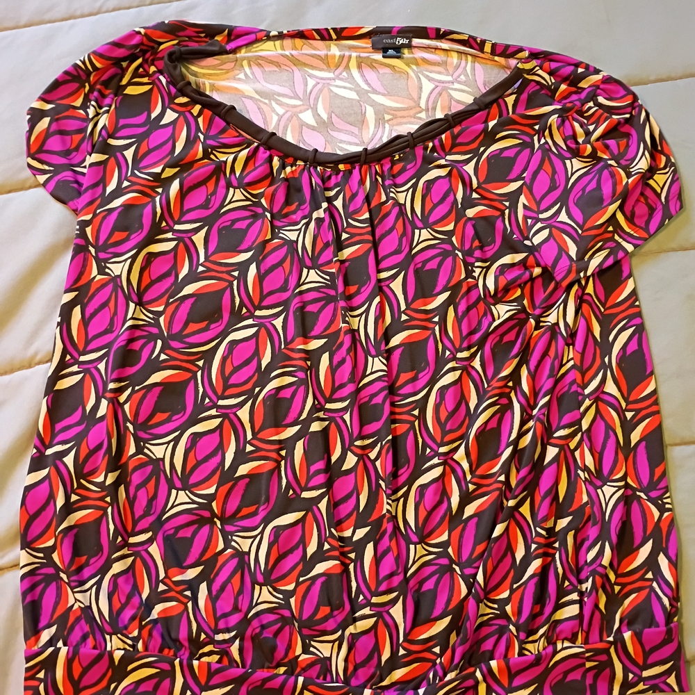 Colorful Geometric Print Women's Top